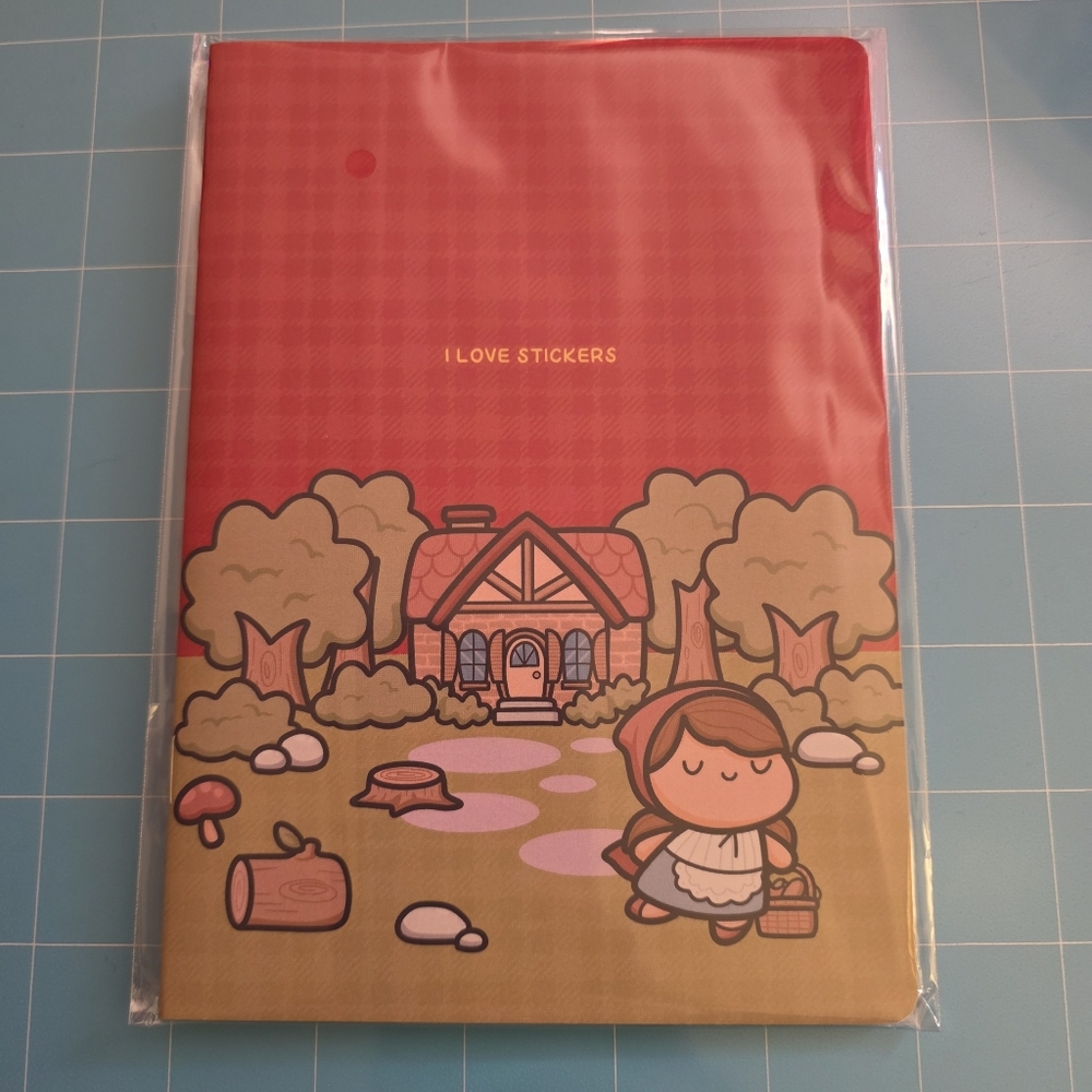 Hubman & Chubgirl Red Riding Hood Reusable Sticker Book, NEW